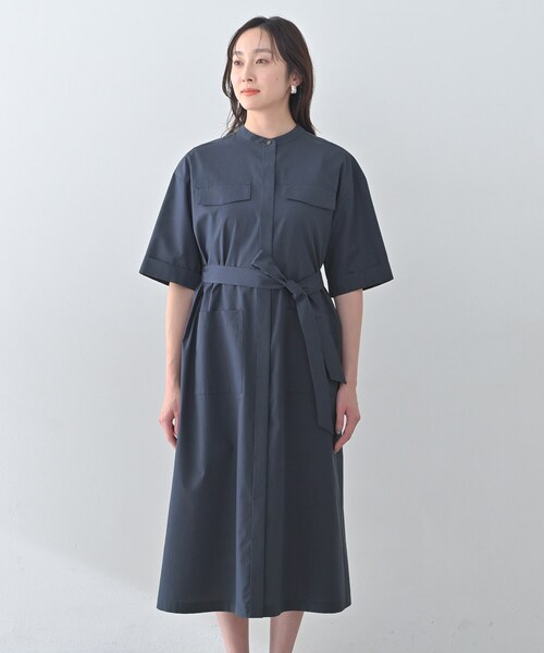 UNTITLED（アンタイトル）の「シャンブレーシャツワンピース（ワンピース・レディース・カーキ/ネイビー・01/04/03/02/50/48/44/00）」の15枚目の写真