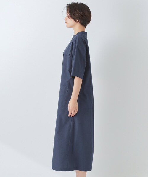 UNTITLED（アンタイトル）の「シャンブレーシャツワンピース（ワンピース・レディース・カーキ/ネイビー・01/04/03/02/50/48/44/00）」の7枚目の写真