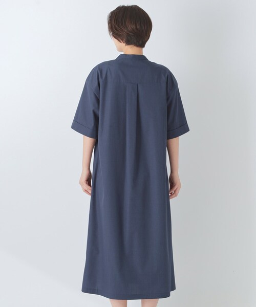UNTITLED（アンタイトル）の「シャンブレーシャツワンピース（ワンピース・レディース・カーキ/ネイビー・01/04/03/02/50/48/44/00）」の8枚目の写真