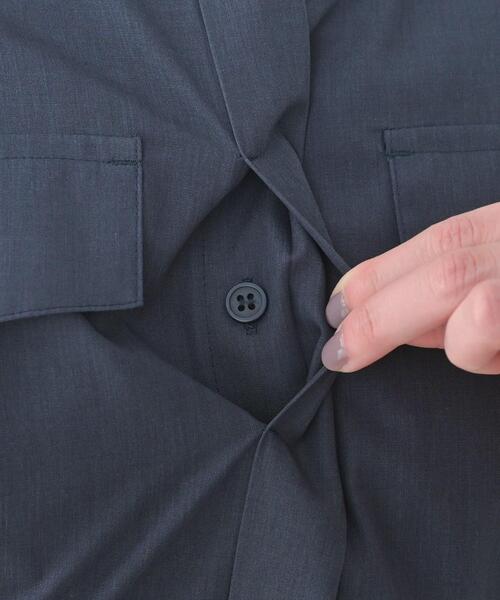 UNTITLED（アンタイトル）の「シャンブレーシャツワンピース（ワンピース・レディース・カーキ/ネイビー・01/04/03/02/50/48/44/00）」の10枚目の写真