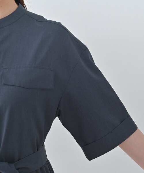 UNTITLED（アンタイトル）の「シャンブレーシャツワンピース（ワンピース・レディース・カーキ/ネイビー・01/04/03/02/50/48/44/00）」の11枚目の写真