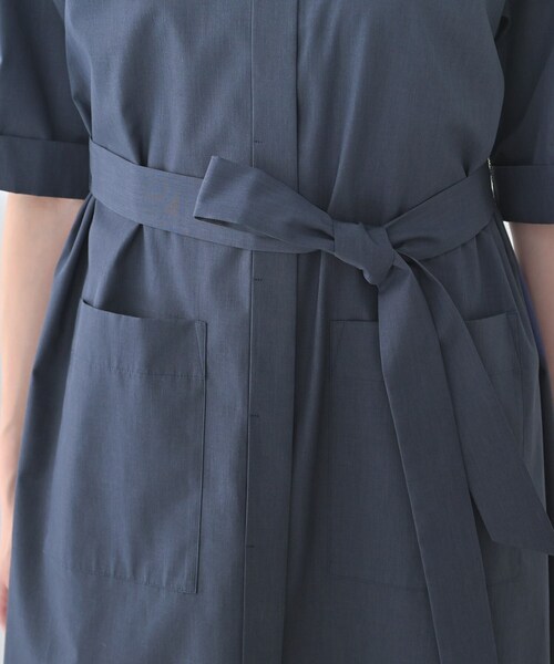 UNTITLED（アンタイトル）の「シャンブレーシャツワンピース（ワンピース・レディース・カーキ/ネイビー・01/04/03/02/50/48/44/00）」の12枚目の写真