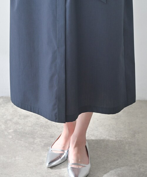 UNTITLED（アンタイトル）の「シャンブレーシャツワンピース（ワンピース・レディース・カーキ/ネイビー・01/04/03/02/50/48/44/00）」の5枚目の写真