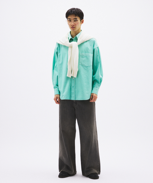 JOURNAL STANDARD(ジャーナルスタンダード)の「USA コットン オックスフォード オーバー フィット シャツ(シャツ/ブラウス・メンズ・マスタード/ホワイト/ブルー系その他・LARGE/MEDIUM)」の19枚目の写真