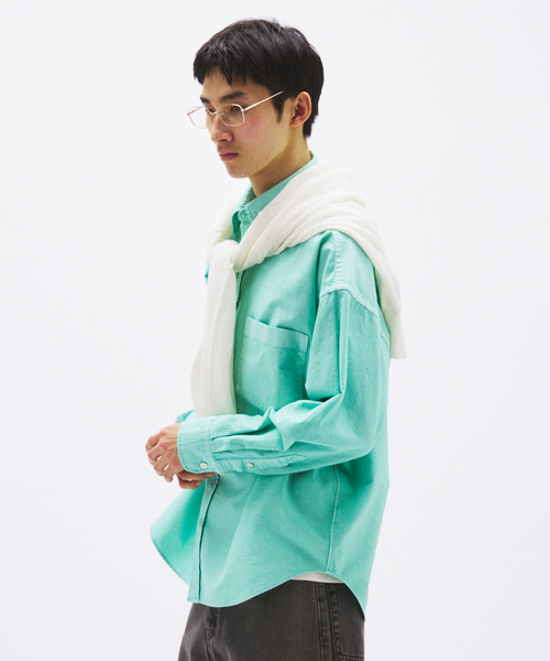 JOURNAL STANDARD(ジャーナルスタンダード)の「USA コットン オックスフォード オーバー フィット シャツ(シャツ/ブラウス・メンズ・マスタード/ホワイト/ブルー系その他・LARGE/MEDIUM)」の18枚目の写真