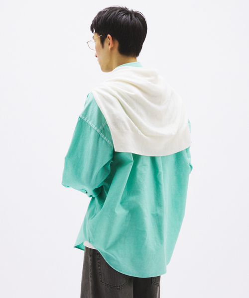 JOURNAL STANDARD(ジャーナルスタンダード)の「USA コットン オックスフォード オーバー フィット シャツ(シャツ/ブラウス・メンズ・マスタード/ホワイト/ブルー系その他・LARGE/MEDIUM)」の17枚目の写真