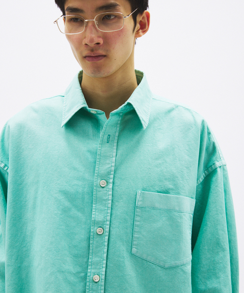 JOURNAL STANDARD(ジャーナルスタンダード)の「USA コットン オックスフォード オーバー フィット シャツ(シャツ/ブラウス・メンズ・マスタード/ホワイト/ブルー系その他・LARGE/MEDIUM)」の16枚目の写真