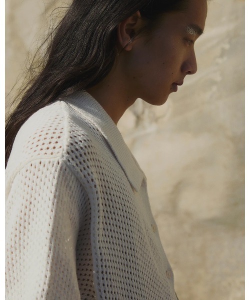 Etrarium(エトラリウム)の「KAKERA Knit shirt(Tシャツ/カットソー・レディース・オフホワイト・FREE)」の3枚目の写真