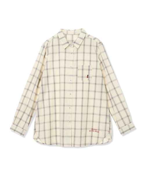 DECOY SINCE 1981（デコイシンスイチキュウハチイチ）の「【chiyoさんコラボ】ロンドンマーチチェックブラウス【オーガニックコットン100%】（シャツ/ブラウス・レディース・ベージュ/ネイビー・9号/11号/13号）」の17枚目の写真