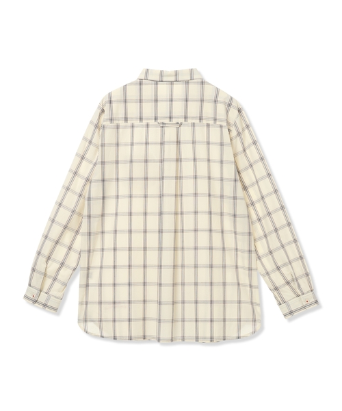 DECOY SINCE 1981（デコイシンスイチキュウハチイチ）の「【chiyoさんコラボ】ロンドンマーチチェックブラウス【オーガニックコットン100%】（シャツ/ブラウス・レディース・ベージュ/ネイビー・9号/11号/13号）」の18枚目の写真