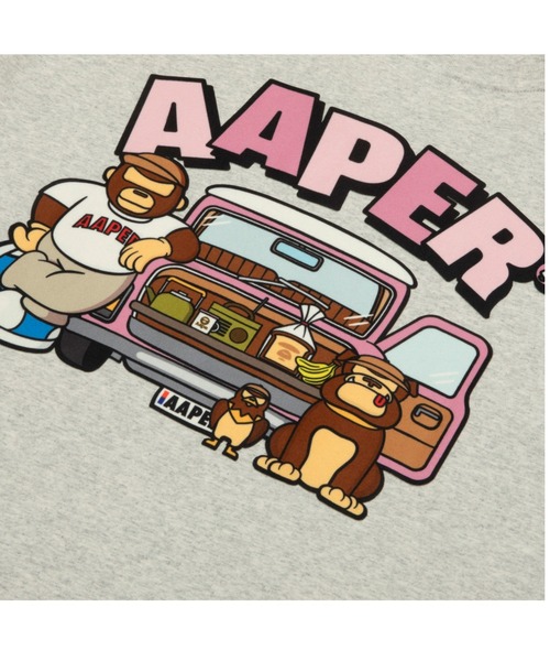 AAPE BY A BATHING APE（エーエイプバイアベイシングエイプ）の「AAPER "DRIVING AAPER 2" TEE（Tシャツ/カットソー・メンズ・オフホワイト・X-LARGE/SMALL/MEDIUM/LARGE）」の4枚目の写真