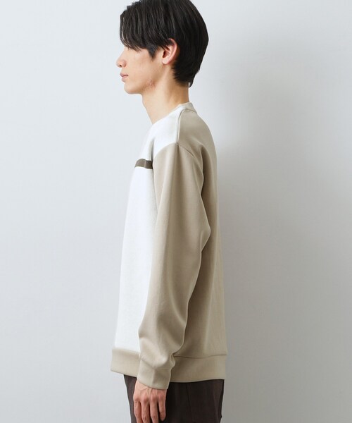 THE SHOP TK (ザ ショップ ティーケー )の「チェック柄ダンボール スウェット 洗濯機OK(Tシャツ/カットソー・メンズ・ホワイト系4/ホワイト系8/ベージュ系1・04/03/02)」の8枚目の写真