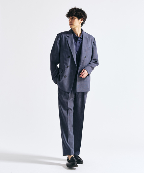 417 EDIFICE（フォーワンセブンエディフィス）の「【EVALET / エバレット】メッシュWジャケット "セットアップ着用可能"（テーラードジャケット・メンズ・グレー/チャコールグレー/ベージュ・MEDIUM/SMALL/X-LARGE/LARGE）」の7枚目の写真