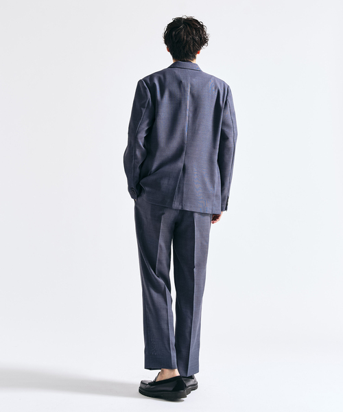 417 EDIFICE（フォーワンセブンエディフィス）の「【EVALET / エバレット】メッシュWジャケット "セットアップ着用可能"（テーラードジャケット・メンズ・グレー/チャコールグレー/ベージュ・MEDIUM/SMALL/X-LARGE/LARGE）」の8枚目の写真