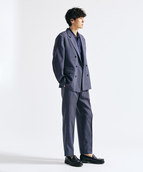 417 EDIFICE（フォーワンセブンエディフィス）の「【EVALET / エバレット】メッシュWジャケット "セットアップ着用可能"（テーラードジャケット・メンズ・グレー/チャコールグレー/ベージュ・MEDIUM/SMALL/X-LARGE/LARGE）」の9枚目の写真