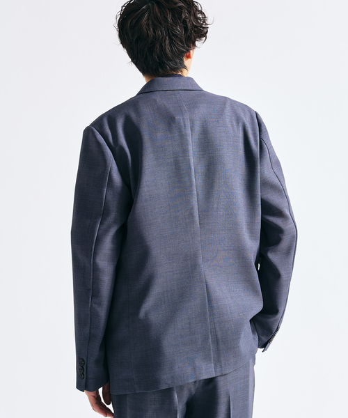 417 EDIFICE（フォーワンセブンエディフィス）の「【EVALET / エバレット】メッシュWジャケット "セットアップ着用可能"（テーラードジャケット・メンズ・グレー/チャコールグレー/ベージュ・MEDIUM/SMALL/X-LARGE/LARGE）」の12枚目の写真