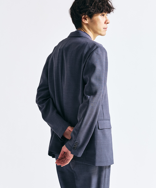 417 EDIFICE（フォーワンセブンエディフィス）の「【EVALET / エバレット】メッシュWジャケット "セットアップ着用可能"（テーラードジャケット・メンズ・グレー/チャコールグレー/ベージュ・MEDIUM/SMALL/X-LARGE/LARGE）」の13枚目の写真