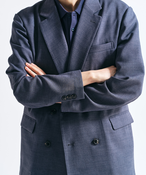 417 EDIFICE（フォーワンセブンエディフィス）の「【EVALET / エバレット】メッシュWジャケット "セットアップ着用可能"（テーラードジャケット・メンズ・グレー/チャコールグレー/ベージュ・MEDIUM/SMALL/X-LARGE/LARGE）」の14枚目の写真