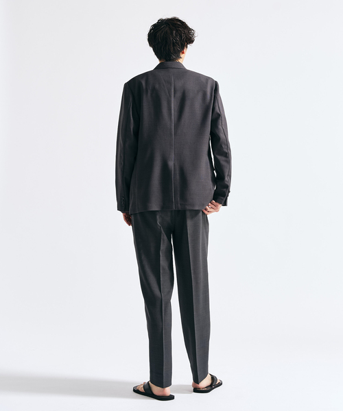 417 EDIFICE（フォーワンセブンエディフィス）の「【EVALET / エバレット】メッシュWジャケット "セットアップ着用可能"（テーラードジャケット・メンズ・グレー/チャコールグレー/ベージュ・MEDIUM/SMALL/X-LARGE/LARGE）」の17枚目の写真