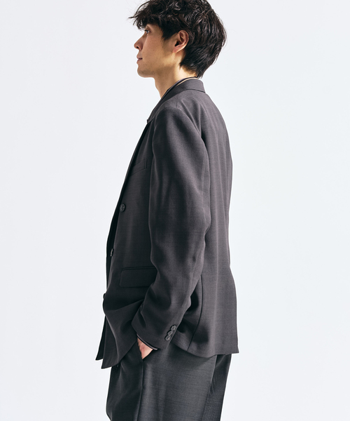 417 EDIFICE（フォーワンセブンエディフィス）の「【EVALET / エバレット】メッシュWジャケット "セットアップ着用可能"（テーラードジャケット・メンズ・グレー/チャコールグレー/ベージュ・MEDIUM/SMALL/X-LARGE/LARGE）」の21枚目の写真