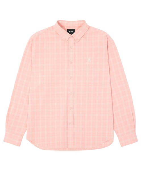 HUF(ハフ)の「MEGABLAST PLAID LS SHIRT(シャツ/ブラウス・メンズ・ブラック/ピンク系その他・S/M/L/XL/XXL)」の6枚目の写真
