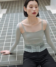 TELOPLAN（テーロプラン）の「【TELOPLAN】26SS新作 Ismet Knit Top / イスメトニットトップ（アンサンブル）」