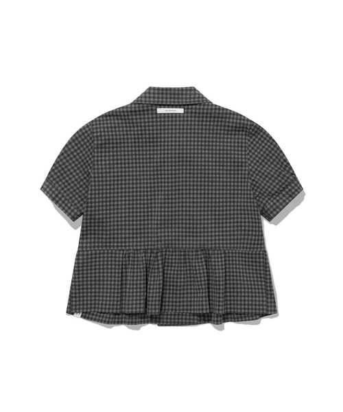 UGLY SHADOW（アグリーシャドウ）の「DOUBLE BLOUSE JACKET(CHECK BLACK)（シャツ/ブラウス・レディース・その他・FREE）」の4枚目の写真