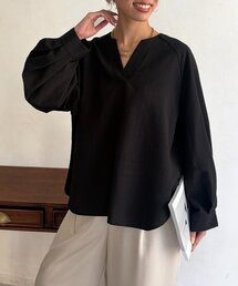 リネンライクスキッパーブラウス