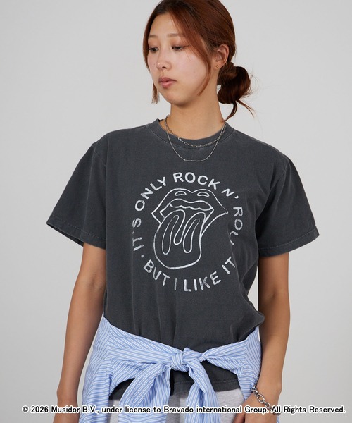 GOOD ROCK SPEED(グッドロックスピード)の「GOOD ROCK SPEED/グッドロックスピード THE ROLLING STONES ローリング・ストーンズ ベロ・マーク 丸胴 ピグメント加工バンドTシャツ 秋 秋服 2026年秋冬(Tシャツ/カットソー・メンズ・チャコールグレー・S/M/L)」の22枚目の写真