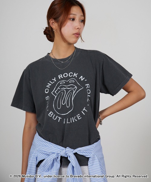 GOOD ROCK SPEED(グッドロックスピード)の「GOOD ROCK SPEED/グッドロックスピード THE ROLLING STONES ローリング・ストーンズ ベロ・マーク 丸胴 ピグメント加工バンドTシャツ 秋 秋服 2026年秋冬(Tシャツ/カットソー・メンズ・チャコールグレー・S/M/L)」の21枚目の写真