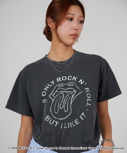 GOOD ROCK SPEED(グッドロックスピード)の「GOOD ROCK SPEED/グッドロックスピード THE ROLLING STONES ローリング・ストーンズ ベロ・マーク 丸胴 ピグメント加工バンドTシャツ 秋 秋服 2026年秋冬(Tシャツ/カットソー・メンズ・チャコールグレー・S/M/L)」の20枚目の写真