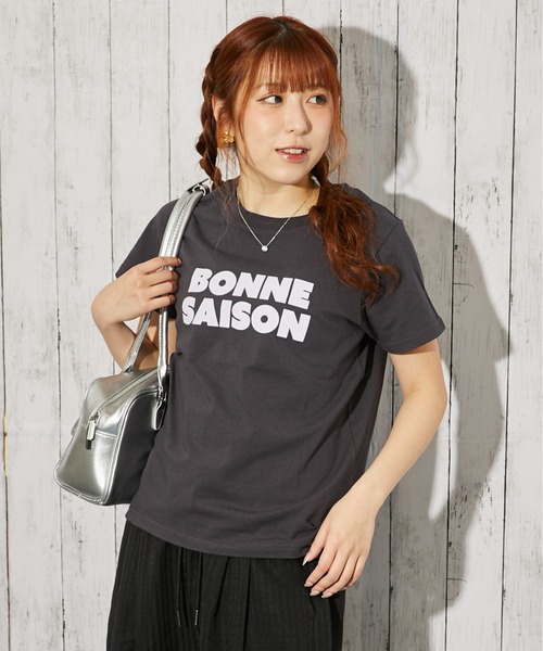 GORGE(ゴージ)の「フロッキーロゴデザインTシャツ/春夏/全3色(Tシャツ/カットソー・レディース・オフホワイト/チャコール/オートミール・F)」の10枚目の写真