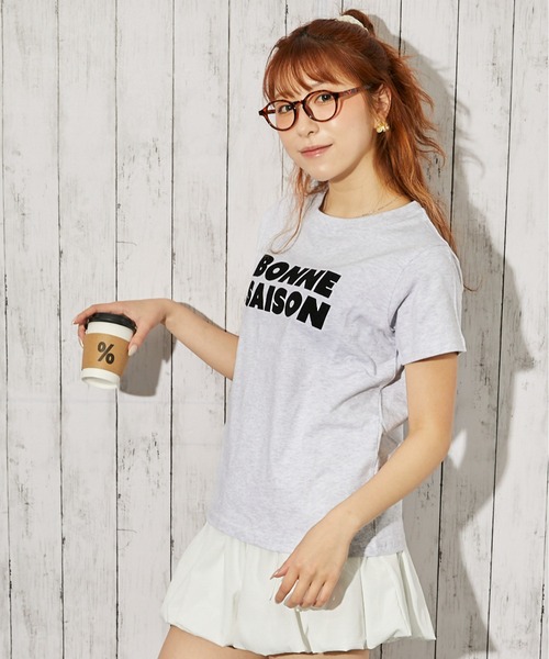 GORGE(ゴージ)の「フロッキーロゴデザインTシャツ/春夏/全3色(Tシャツ/カットソー・レディース・オフホワイト/チャコール/オートミール・F)」の15枚目の写真