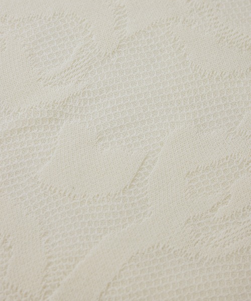 VIS（ビス）の「メッシュジャカードニットプルオーバー/イージーケア（ニット/セーター・レディース・チャコールグレー/オフホワイト/サックスブルー・FREE）」の18枚目の写真