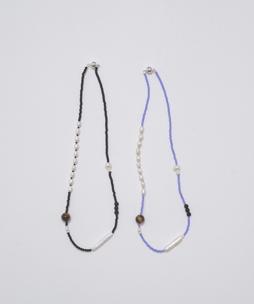 TODAYFUL（トゥデイフル）の「Asymmetry Mix Choker（チョーカー・レディース・サックスブルー/ブラック・FREE）」の6枚目の写真