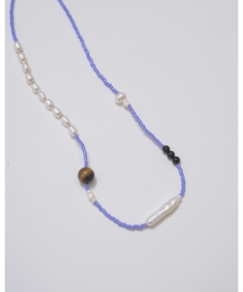 TODAYFUL（トゥデイフル）の「Asymmetry Mix Choker（チョーカー・レディース・サックスブルー/ブラック・FREE）」の8枚目の写真