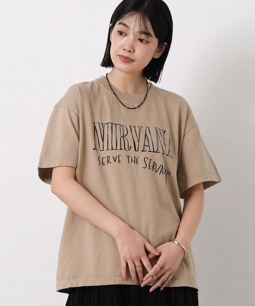 GOOD ROCK SPEED（グッドロックスピード）の「ＮＩＲＶＡＮＡ手描きT（Tシャツ/カットソー・レディース・ライトベージュ・FREE）」の11枚目の写真