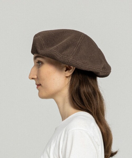 Nine Tailor(ナインテイラー)の「【Nine Tailor/ナインテーラー】Gardenia Beret N-1640(ハンチング/ベレー帽・メンズ・ブラック/ブラウン・FREE)」の1枚目の写真