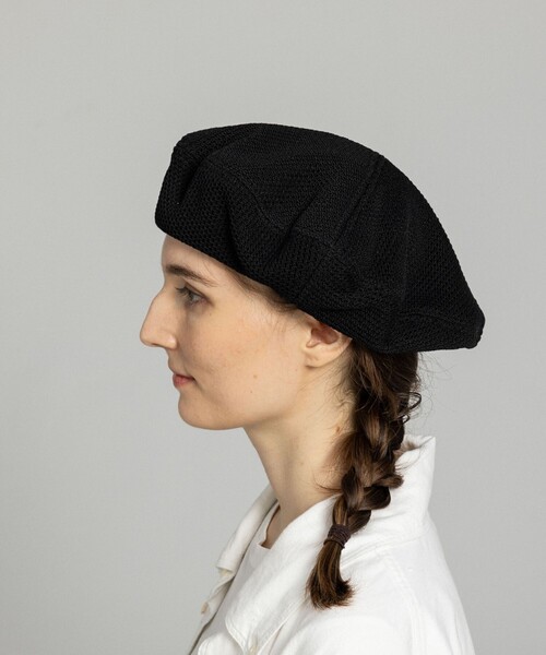 Nine Tailor(ナインテイラー)の「【Nine Tailor/ナインテーラー】Gardenia Beret N-1640(ハンチング/ベレー帽・メンズ・ブラック/ブラウン・FREE)」の2枚目の写真