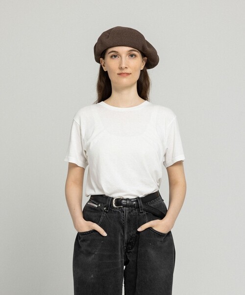 Nine Tailor(ナインテイラー)の「【Nine Tailor/ナインテーラー】Gardenia Beret N-1640(ハンチング/ベレー帽・メンズ・ブラック/ブラウン・FREE)」の16枚目の写真