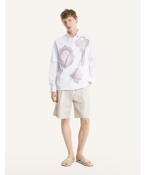 Maison Kitsune(メゾンキツネ)の「PARISIAN OBJECTS COMFORT TEE-SHIRT(Tシャツ/カットソー・メンズ・ホワイト・L/M/S/XS/XL)」の3枚目の写真
