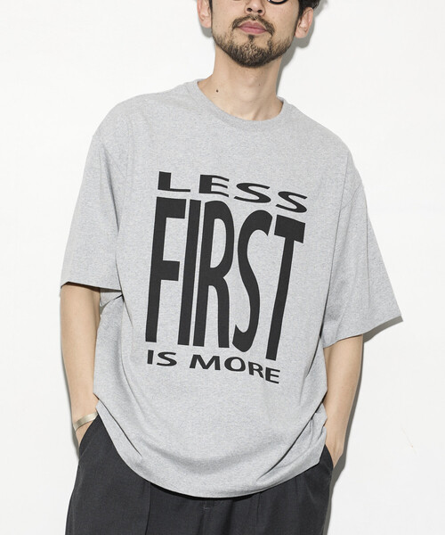 Firsthand（ファーストハンド）の「Firsthand/ファーストハンド 6オンス フロントロゴプリント クルーネックTシャツ / プリントTシャツ PRINT BIG FIRST（Tシャツ/カットソー・メンズ・ブルーグレー/ブラック/グレー/チャコールグレー/ホワイト・LARGE/MEDIUM）」の4枚目の写真