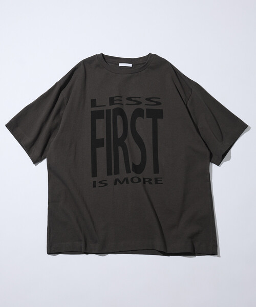 Firsthand（ファーストハンド）の「Firsthand/ファーストハンド 6オンス フロントロゴプリント クルーネックTシャツ / プリントTシャツ PRINT BIG FIRST（Tシャツ/カットソー・メンズ・ブルーグレー/ブラック/グレー/チャコールグレー/ホワイト・LARGE/MEDIUM）」の7枚目の写真