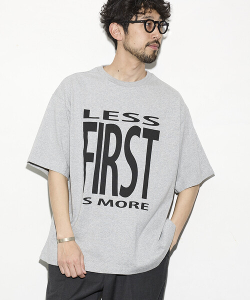 Firsthand（ファーストハンド）の「Firsthand/ファーストハンド 6オンス フロントロゴプリント クルーネックTシャツ / プリントTシャツ PRINT BIG FIRST（Tシャツ/カットソー・メンズ・ブルーグレー/ブラック/グレー/チャコールグレー/ホワイト・LARGE/MEDIUM）」の22枚目の写真