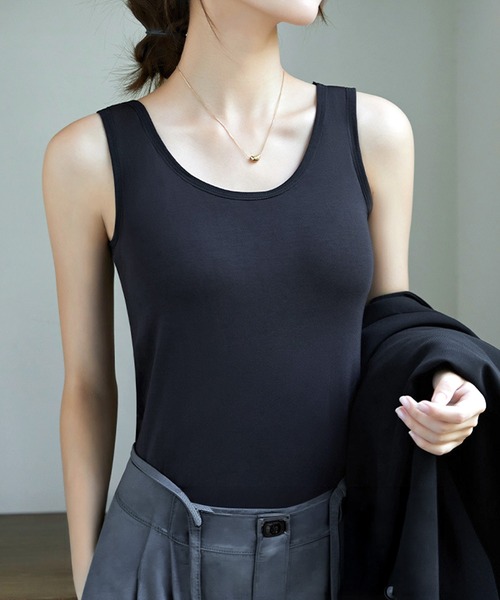 by LEGNA(バイレグナ)の「ブラトップタンクトップタイプ(タンクトップ・レディース・ホワイト/ブラック/杢グレー・MEDIUM/LARGE/X-LARGE/XX-LARGE)」の11枚目の写真