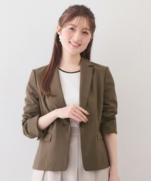 【接触冷感／吸水速乾】セットアップ対応ストレッチテーラードジャケット《イージーアイロン／洗濯機OK／XS～3L》