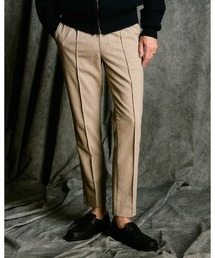 comfort pin-tuck slim slacks