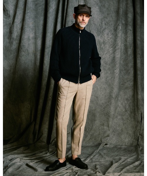 wjk（ダヴルジェイケイ）の「comfort pin-tuck slim slacks（スラックス・メンズ・ブラック/ベージュ/ネイビー・SMALL/MEDIUM/LARGE/X-LARGE）」の18枚目の写真