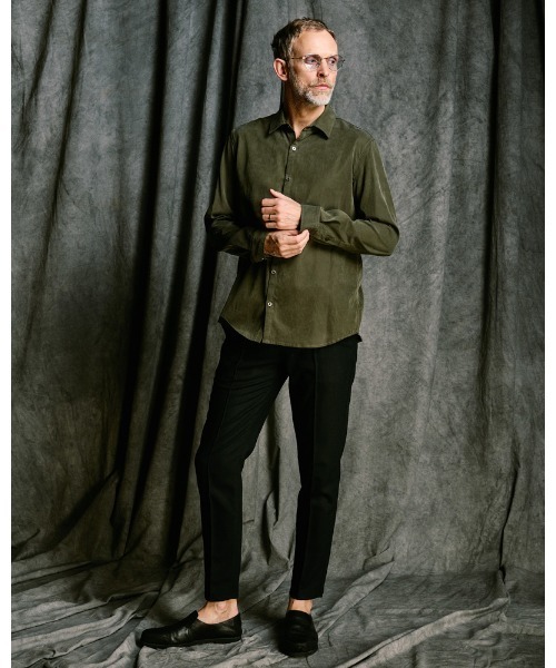 wjk（ダヴルジェイケイ）の「comfort pin-tuck slim slacks（スラックス・メンズ・ブラック/ベージュ/ネイビー・SMALL/MEDIUM/LARGE/X-LARGE）」の19枚目の写真