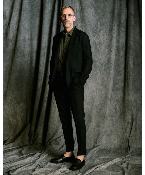 wjk（ダヴルジェイケイ）の「comfort pin-tuck slim slacks（スラックス・メンズ・ブラック/ベージュ/ネイビー・SMALL/MEDIUM/LARGE/X-LARGE）」の20枚目の写真